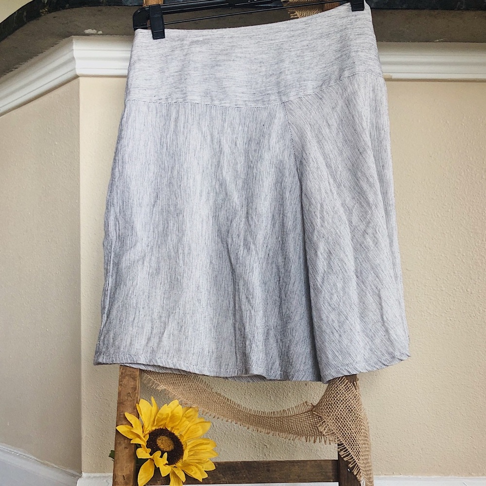 CAbi subtle striped woven skirt
